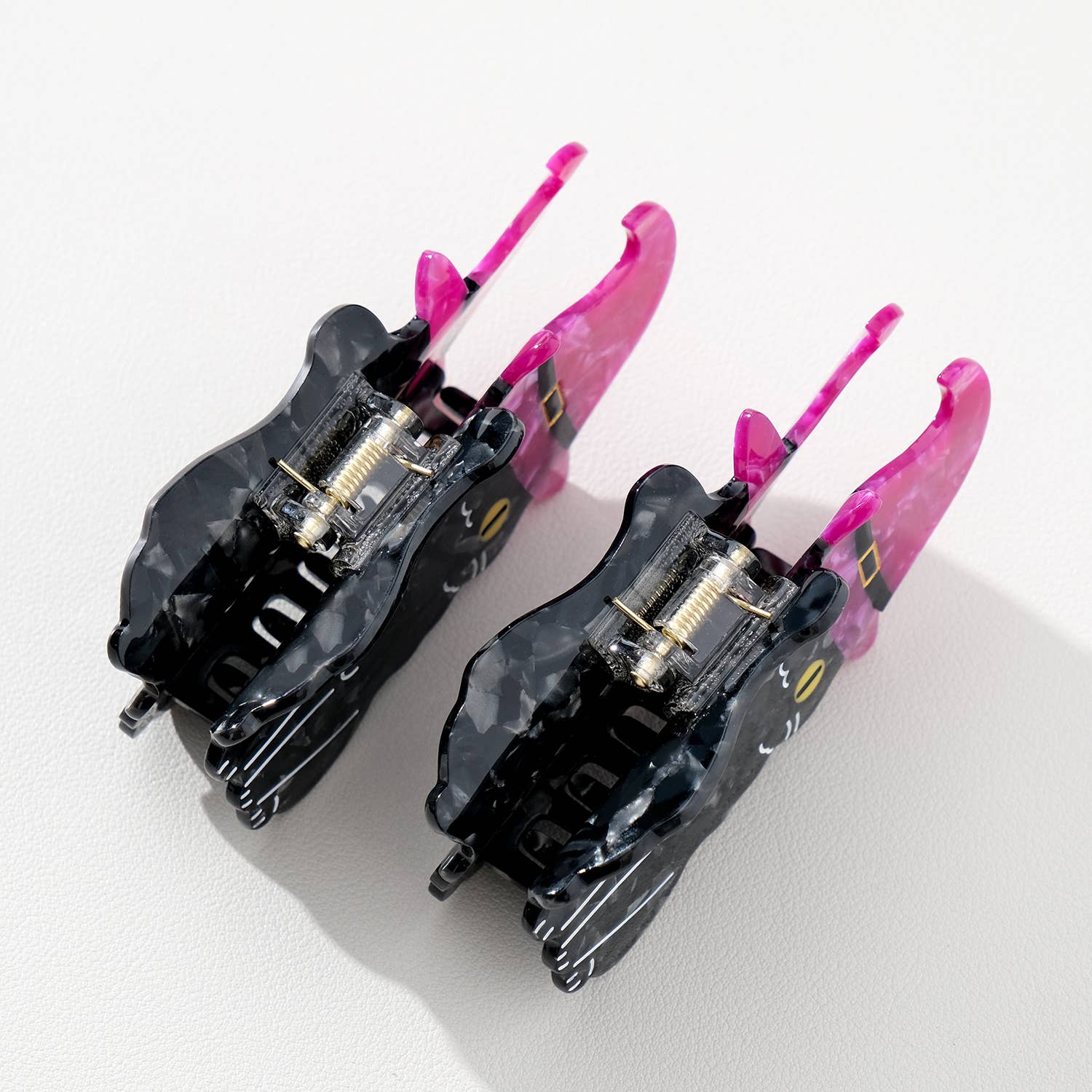 Witchy Black Cat Claw Clip - Large