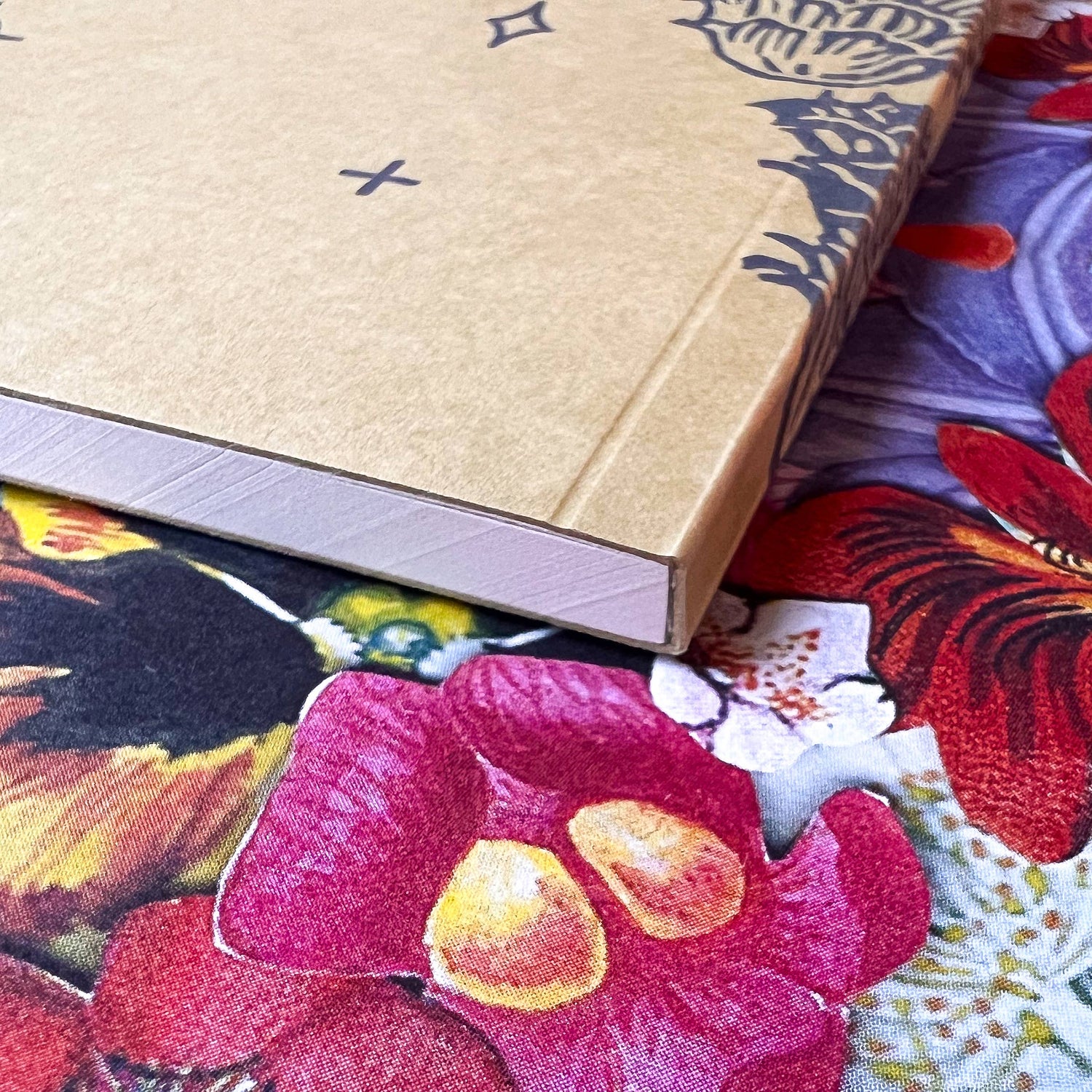 Snail and mushrooms large notebook