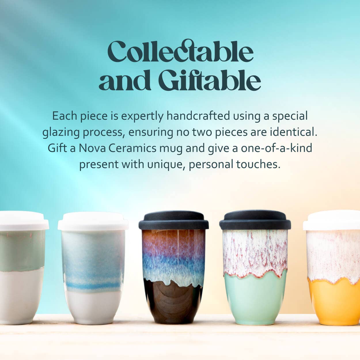 Emerald 12oz Ceramic Travel Mug – Reusable & Stylish
