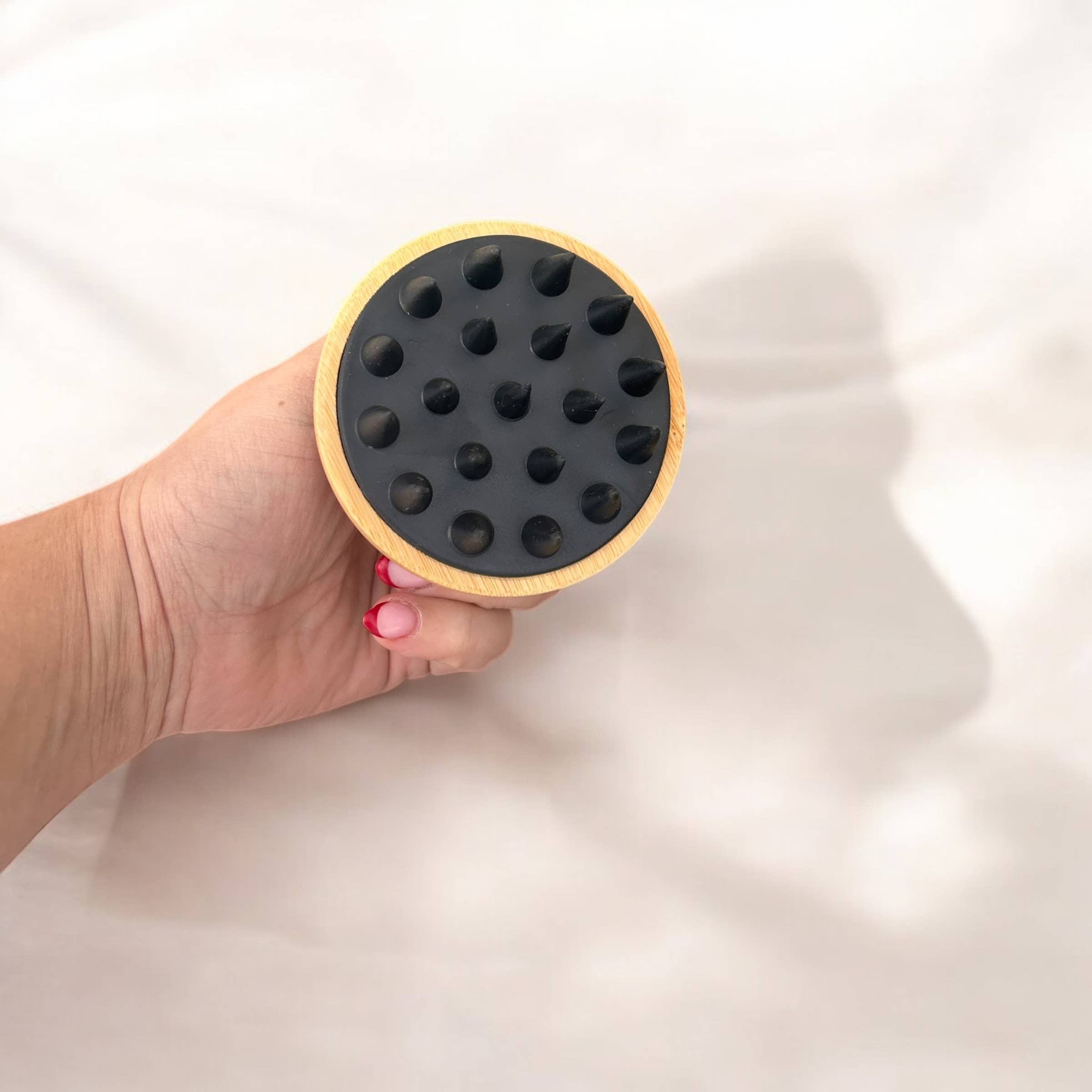 Bamboo and Silicone Scalp and Body Massager