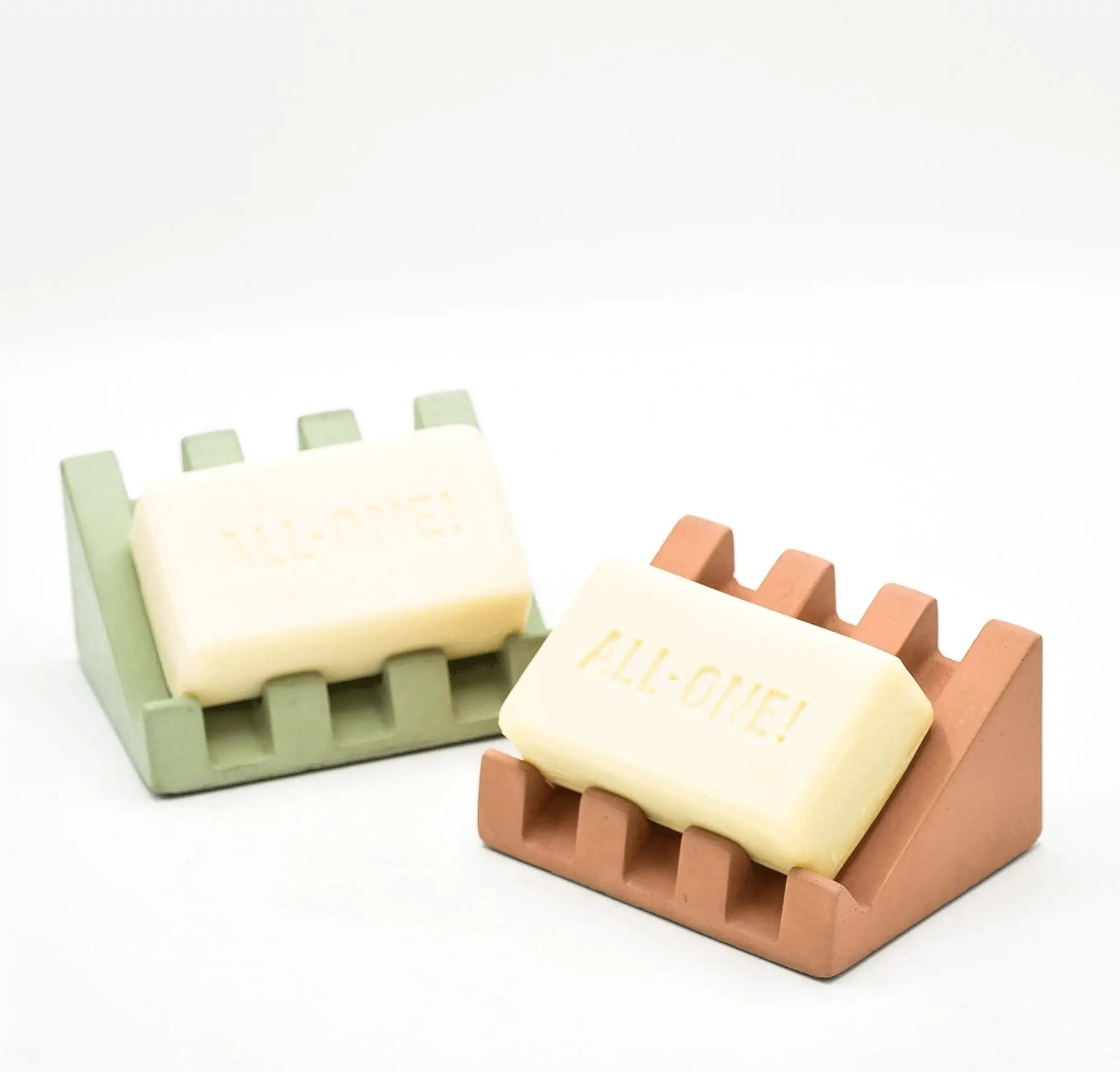 Concrete Draining Soap Dish - Holds All Soap Shapes