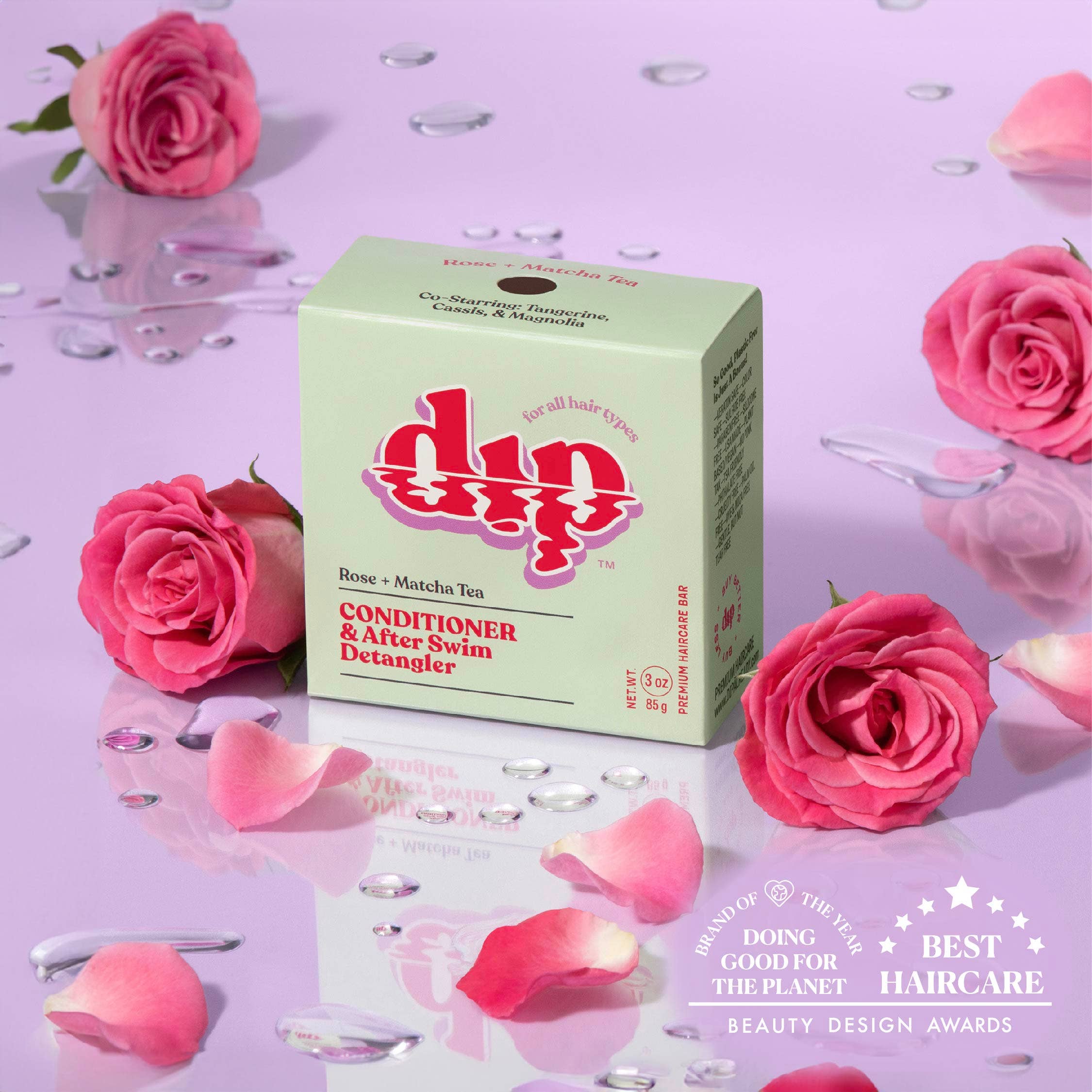 Dip Conditioner Bar & After Swim Detangler - Rose & Matcha Tea