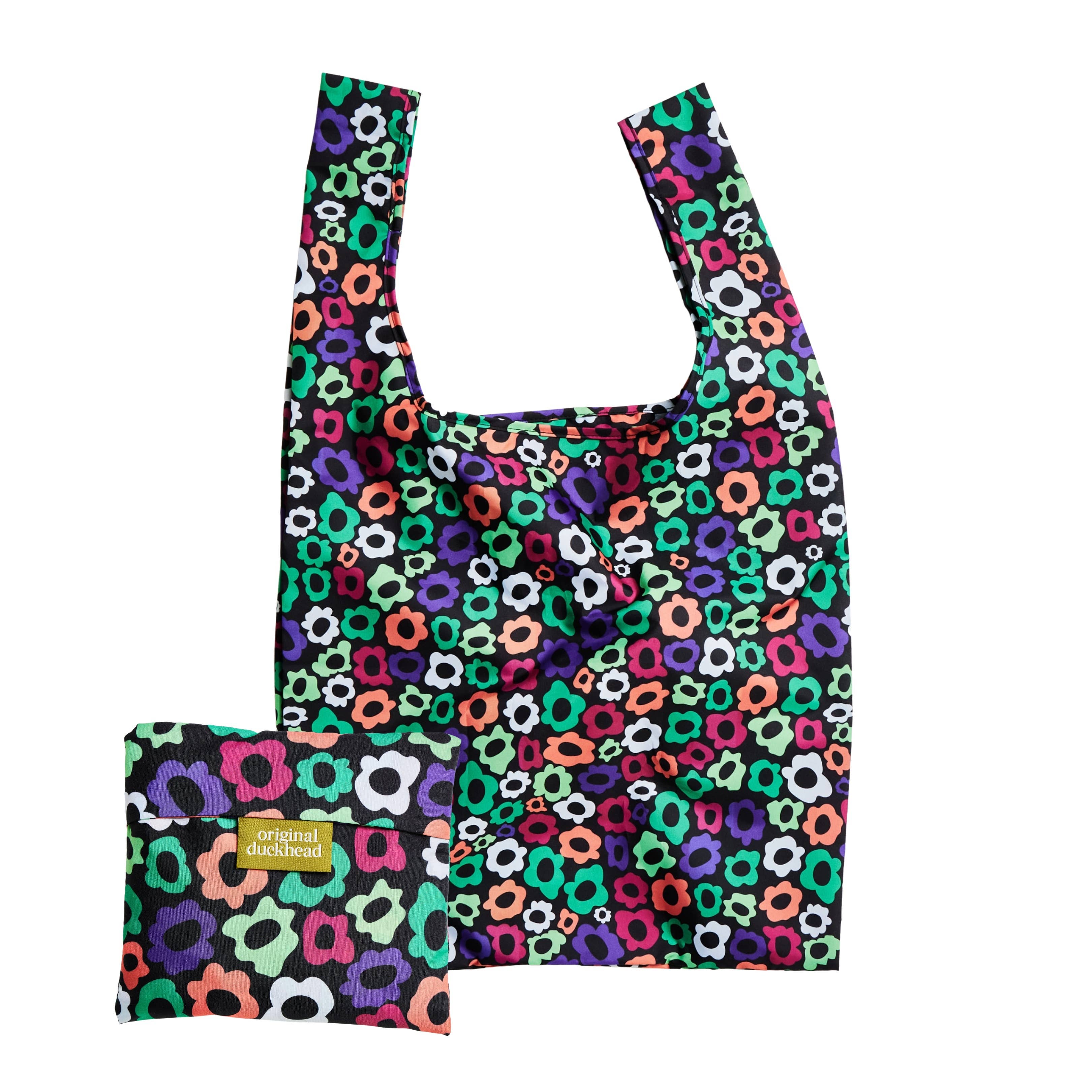 Flower Maze Print Eco Friendly Reusable Tote Bag