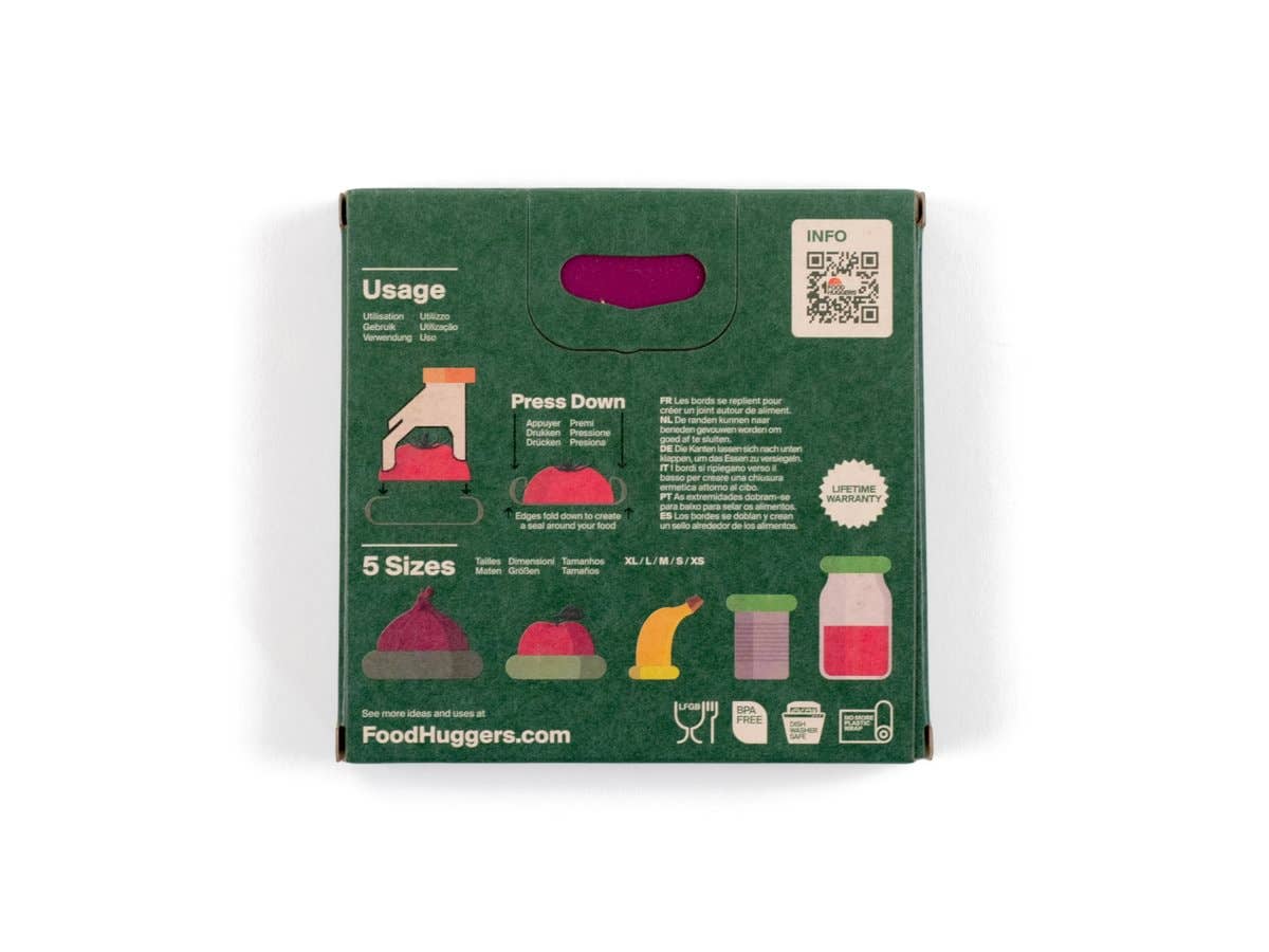 Reusable Silicone Food Savers – Autumn Harvest (Set of 5)