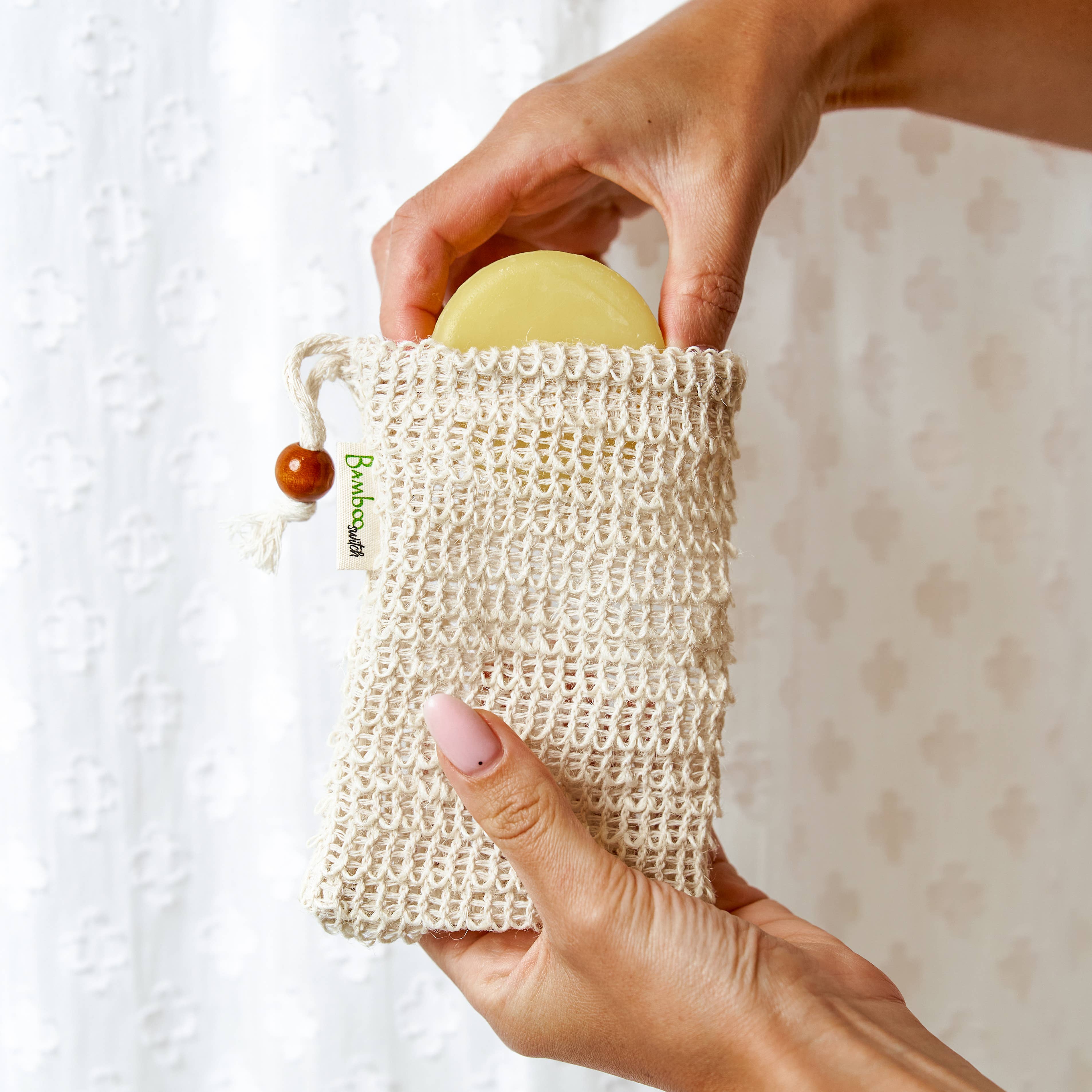 Compostable Sisal Soap Saver Bag | Summer Bestseller