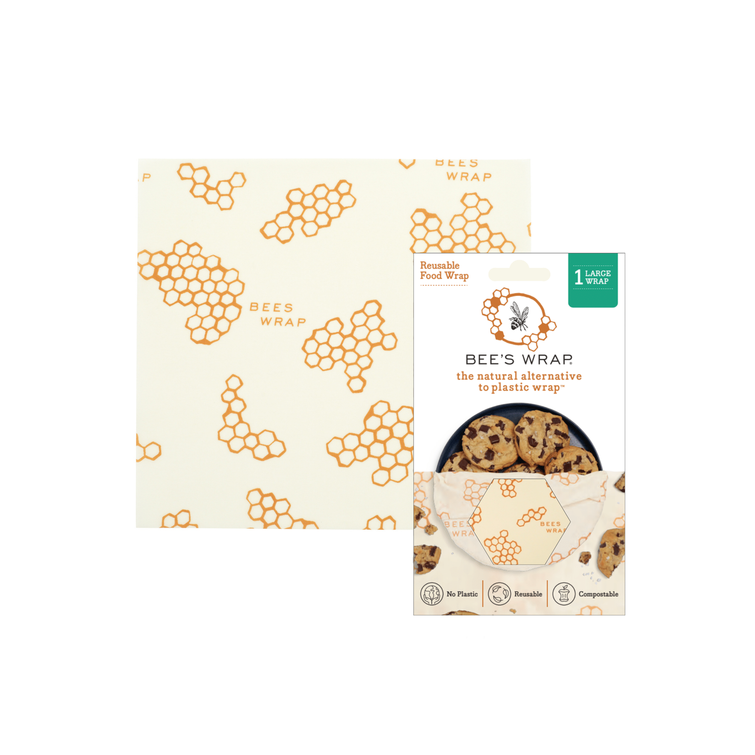 Large Wrap - Honeycomb Print