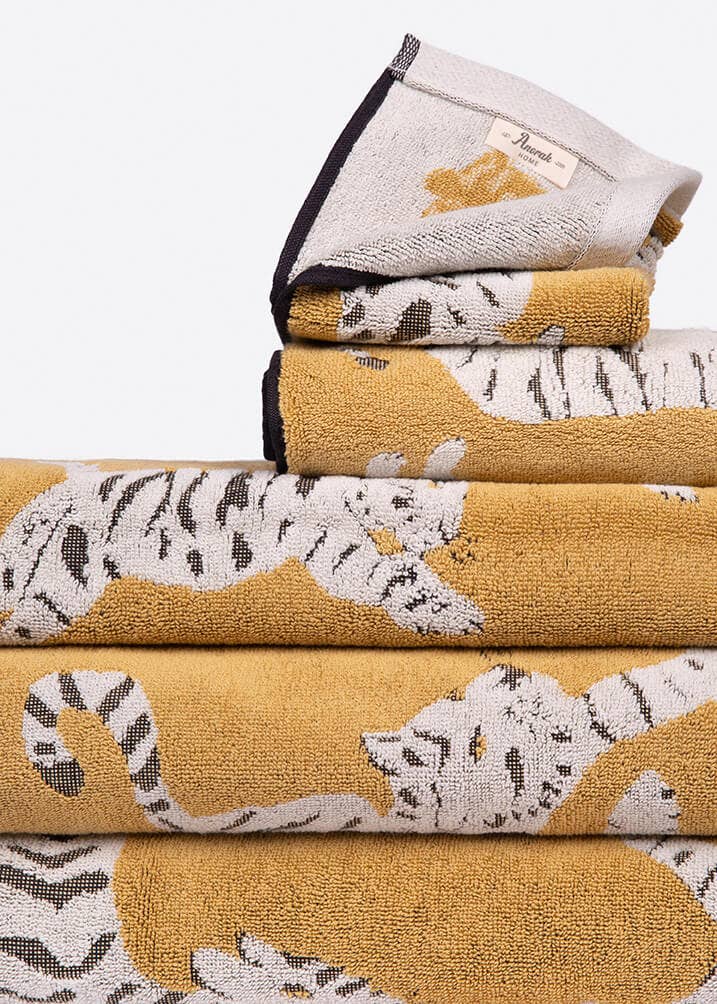Anorak Tigers Organic Cotton Hand Towel