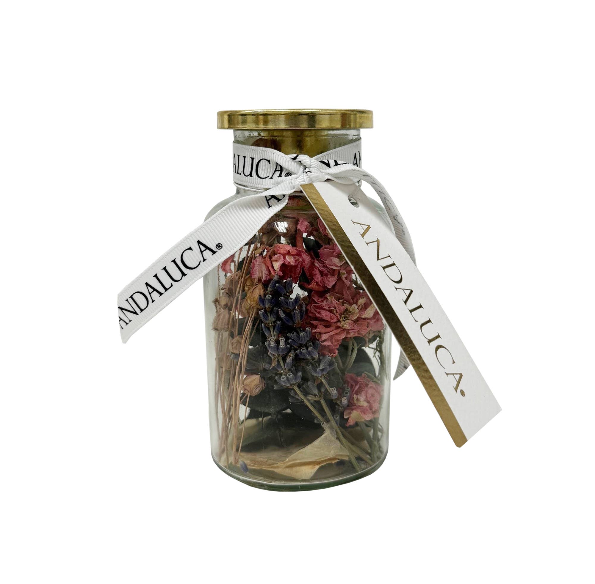 Lavender Fields Botanical Taper Candle Holder: Stout Shape