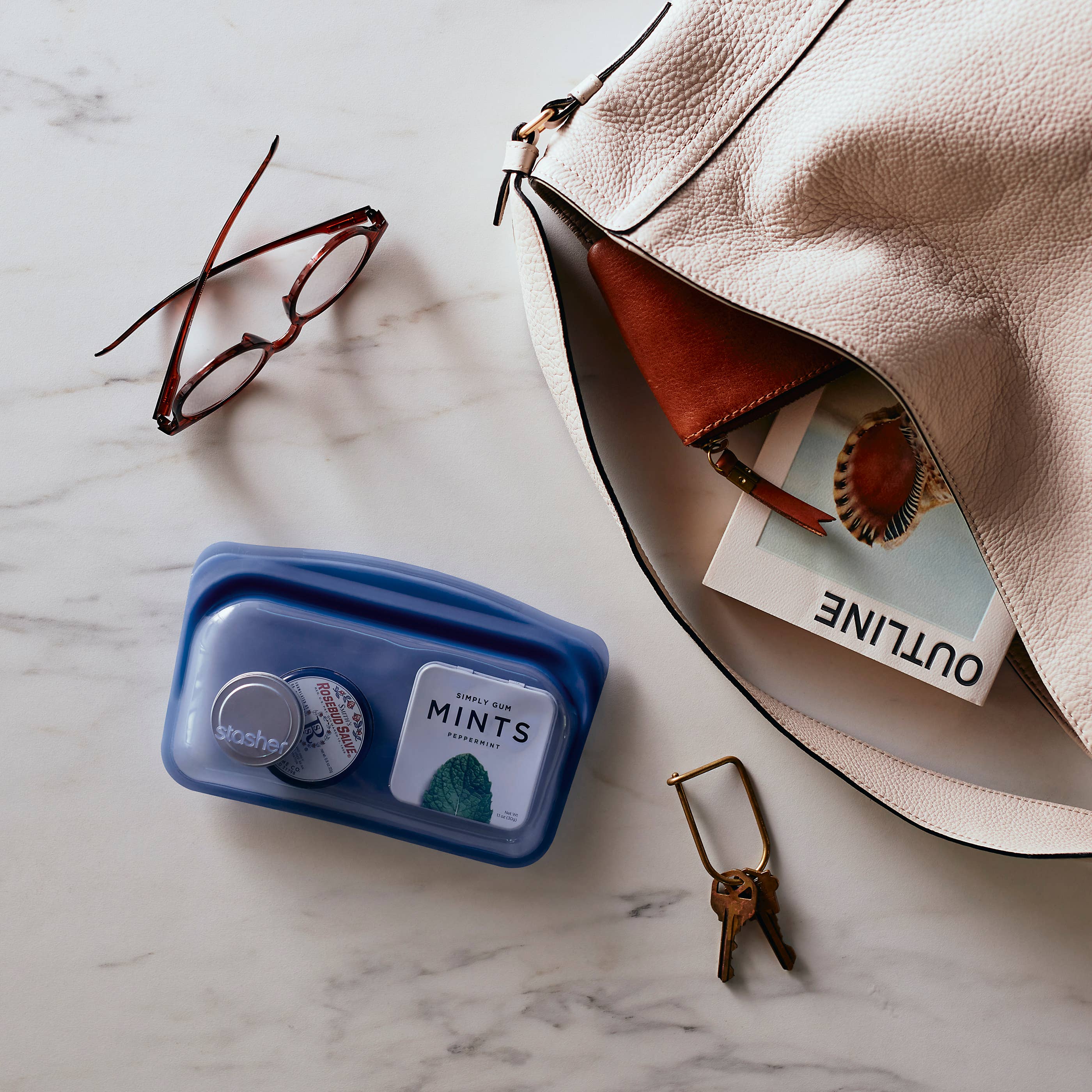 Snack-sized Stasher Bag: Deep Ocean
