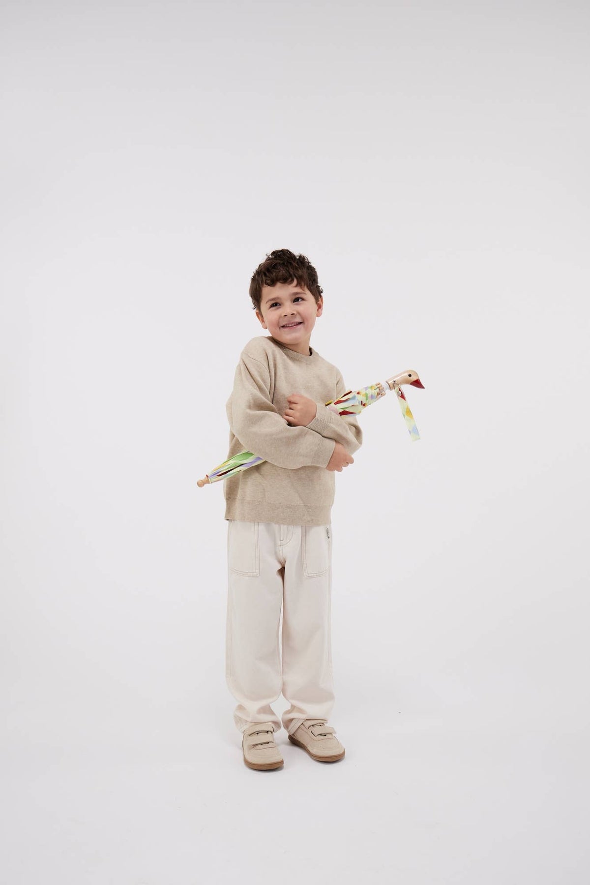 Harlequin Print Kids Eco-Friendly Duckling Umbrella