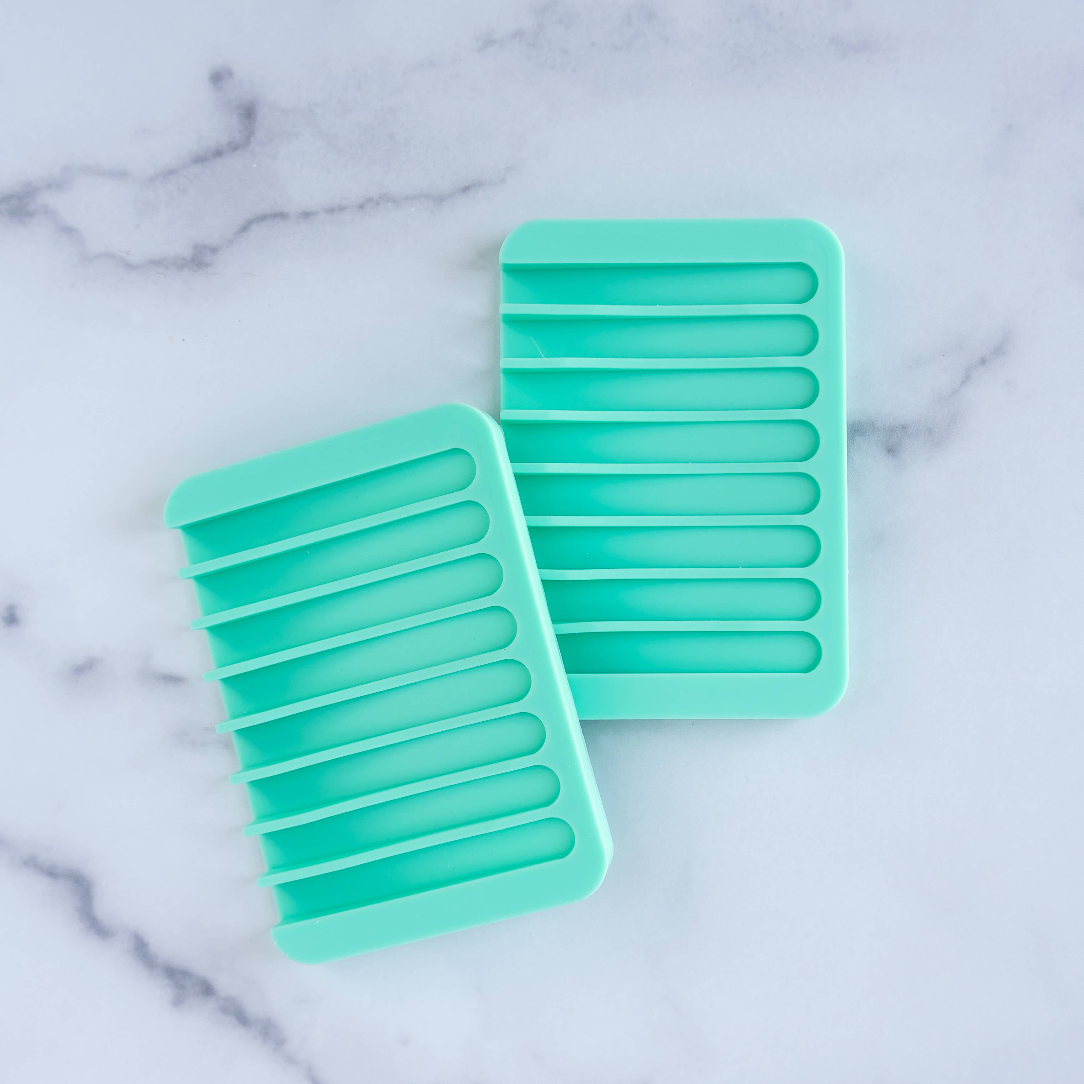 Waterfall Silicone Soap Dish - Seafoam Green