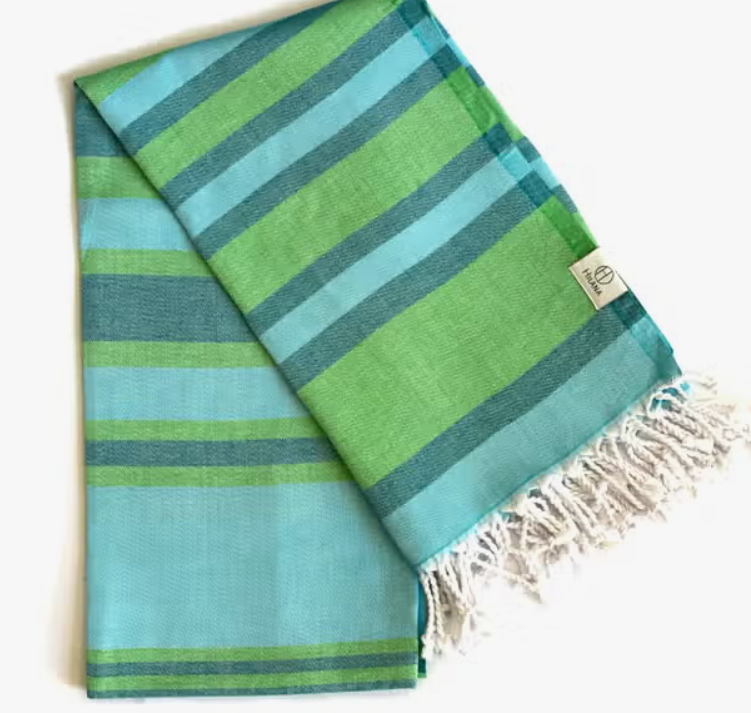 Green Turkish Bath Towel