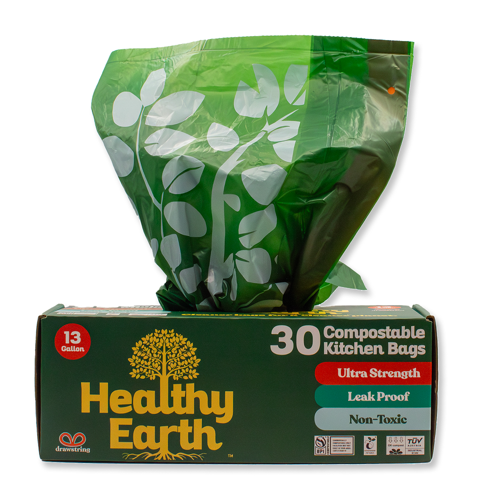 Healthy Earth 13 Gallon Compostable Trash Bags