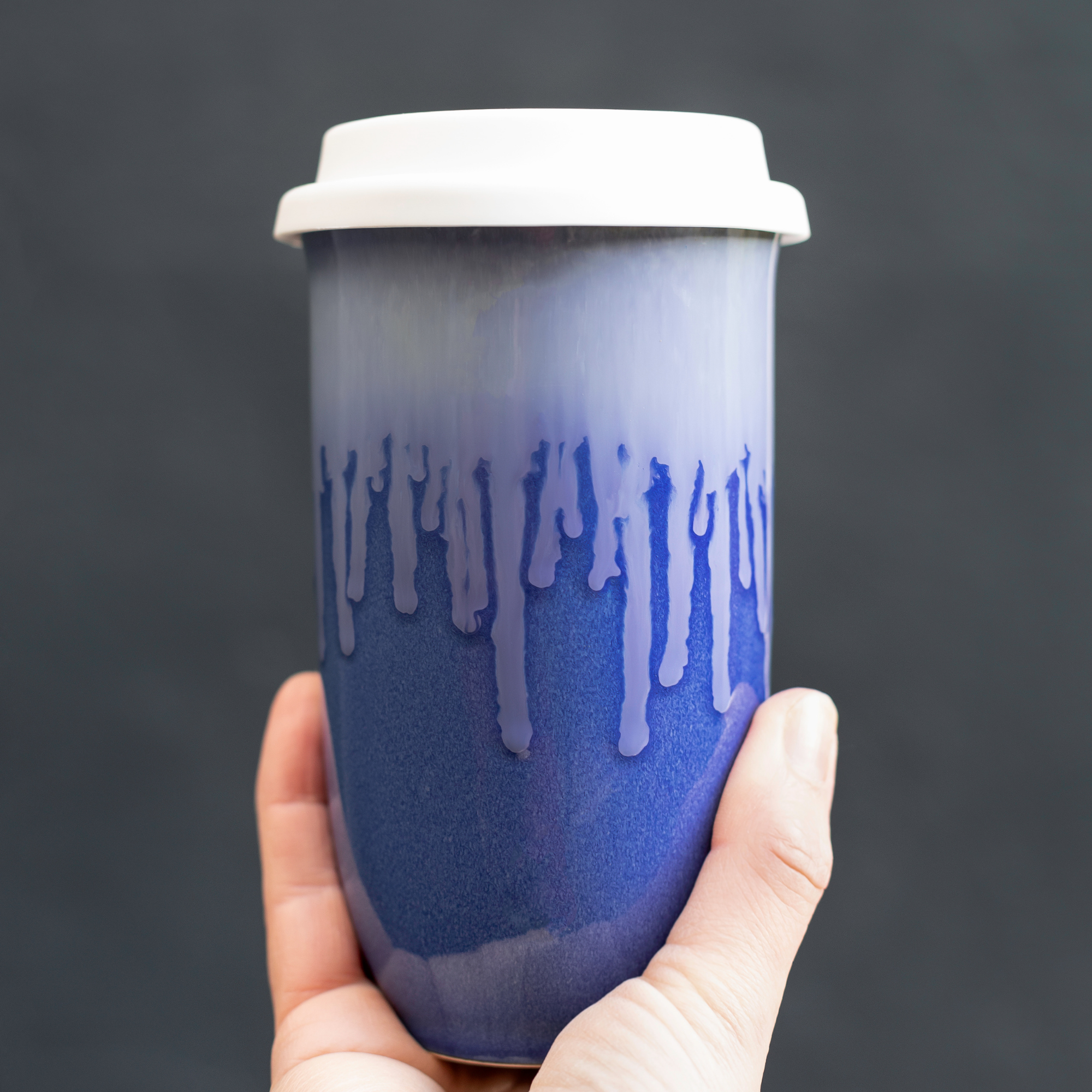 Neptune Ceramic Travel Mug – 12oz with Lid & Sleeve
