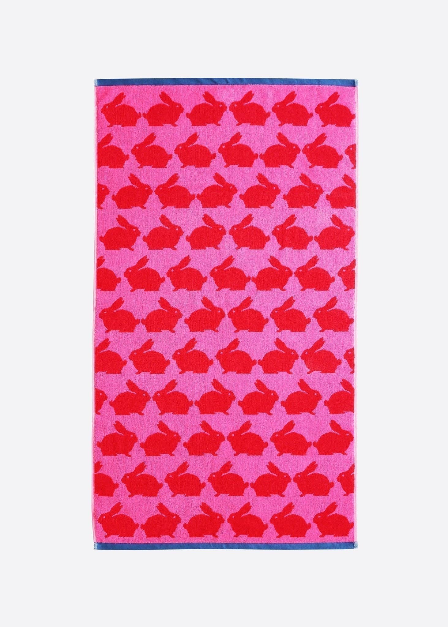 Anorak Kissing Rabbits Organic Cotton Hand Towel