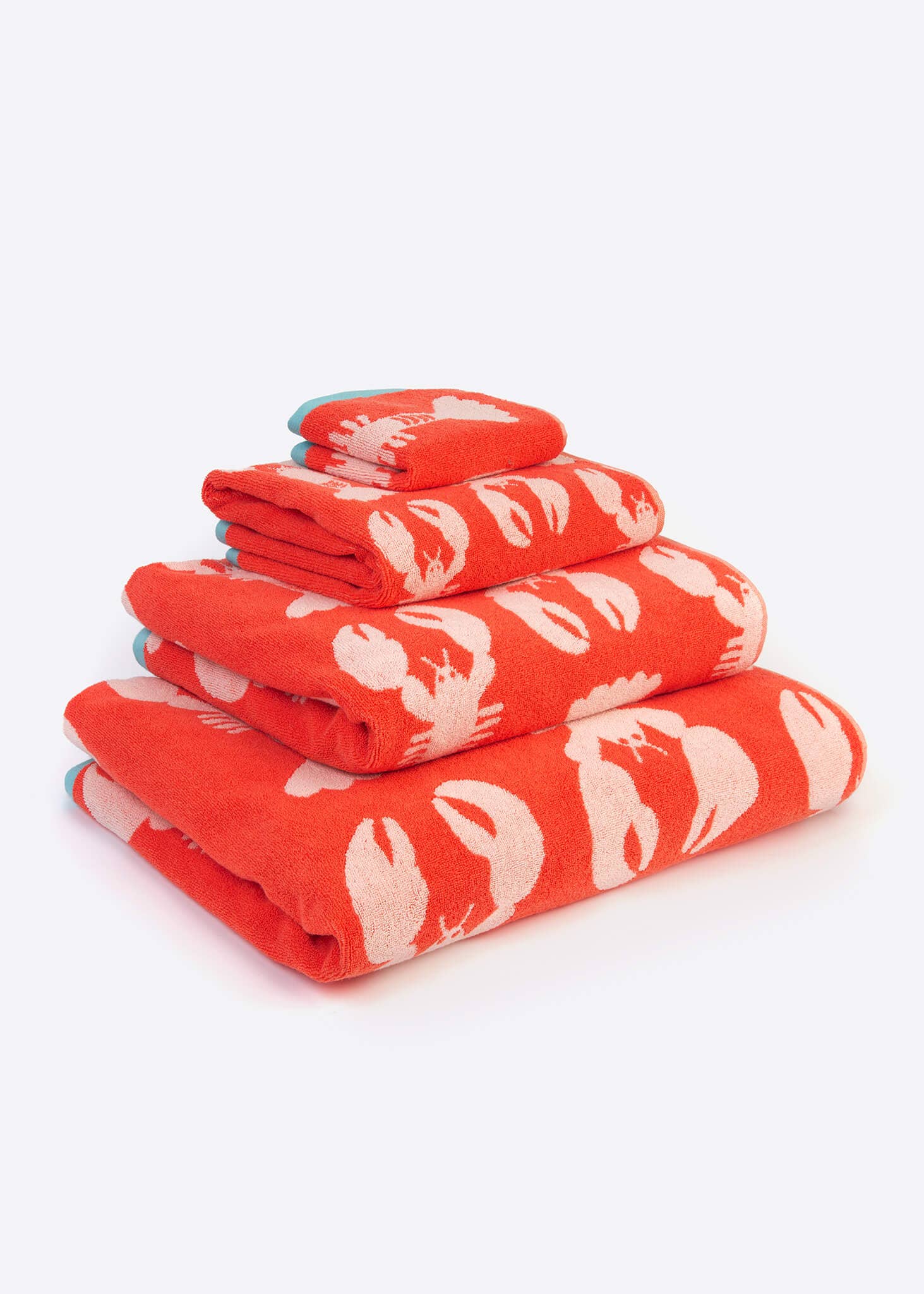 Anorak Lobster Organic Cotton Bath Towel