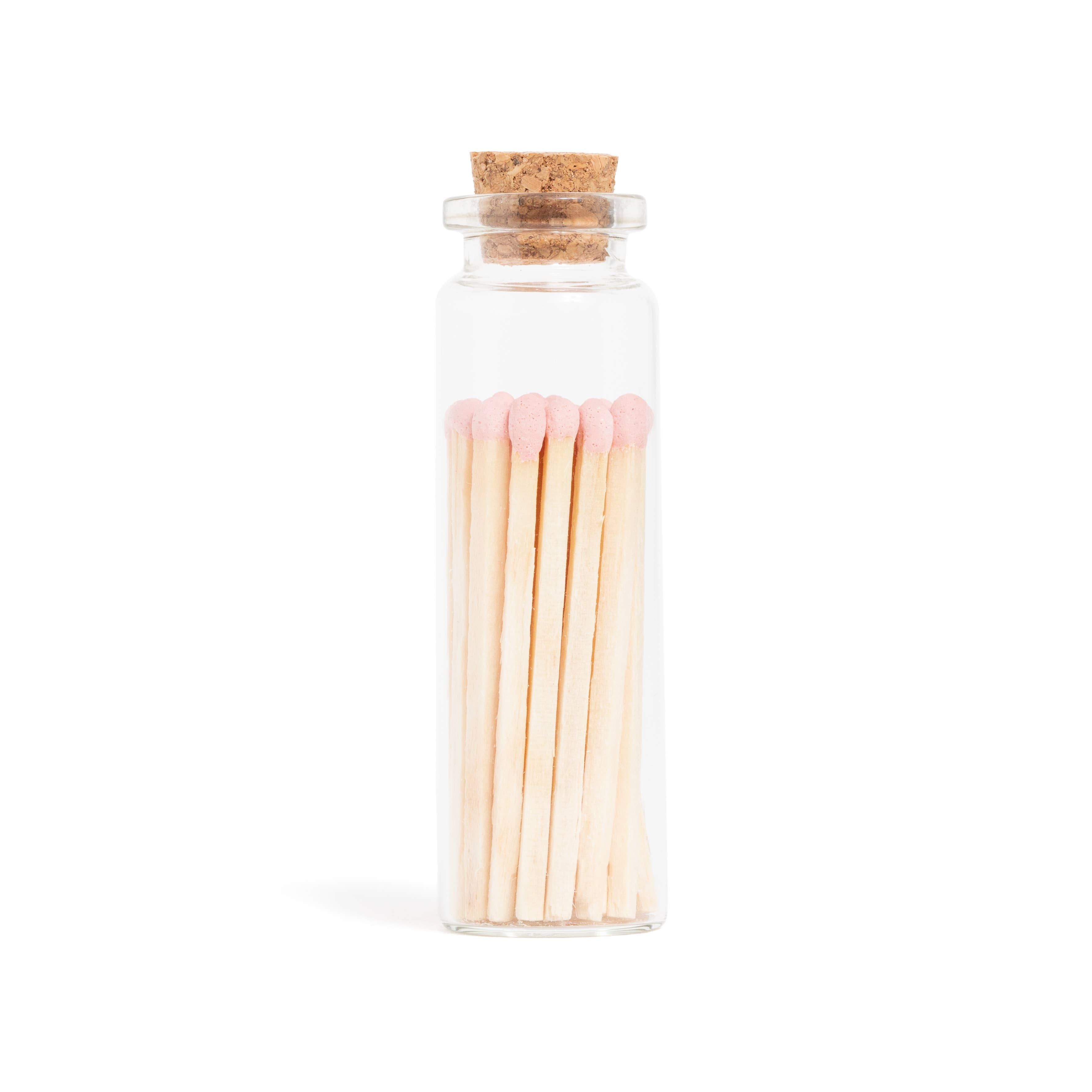 Baby Pink Matches in Small Corked Vial