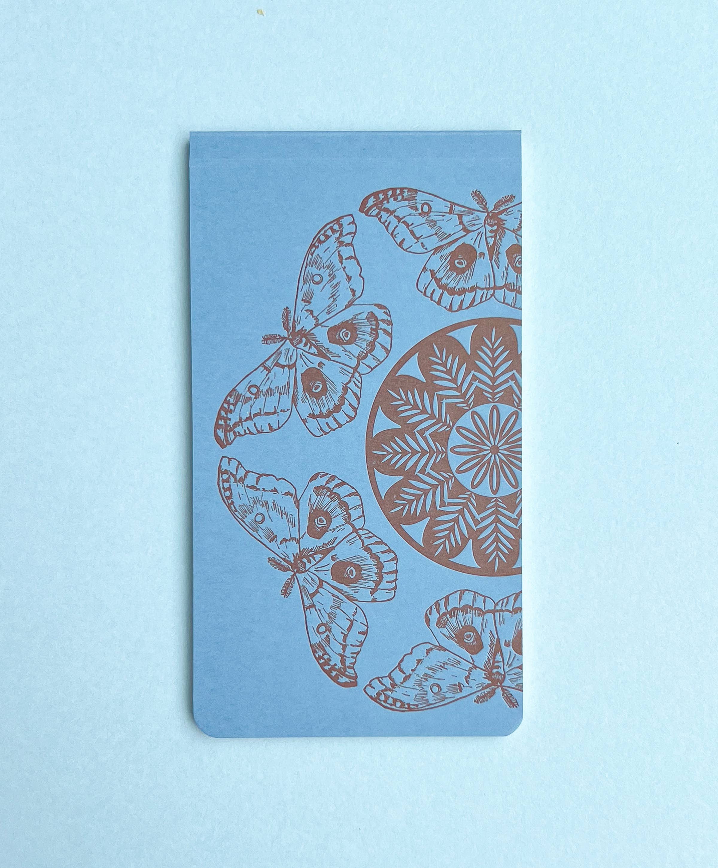 Polyphemus moth pattern jotter notepad
