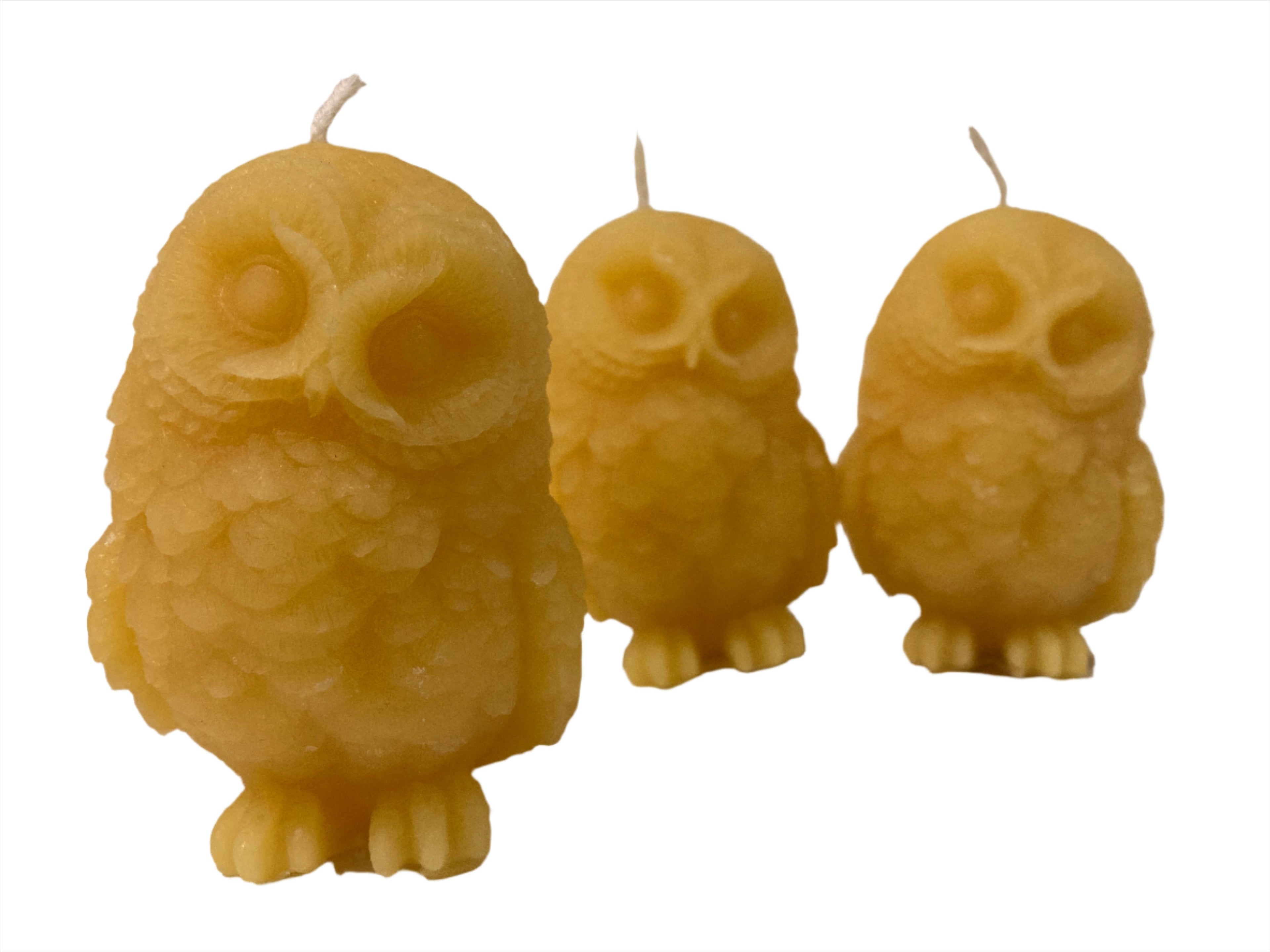 Beeswax Candle Owl