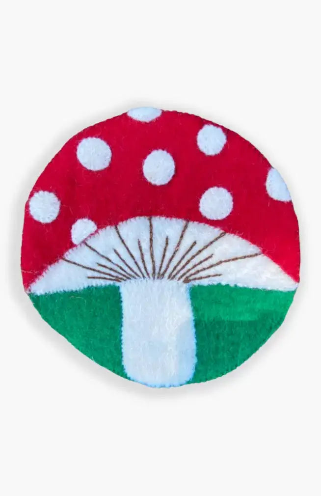 Felt Trivet, Mushroom
