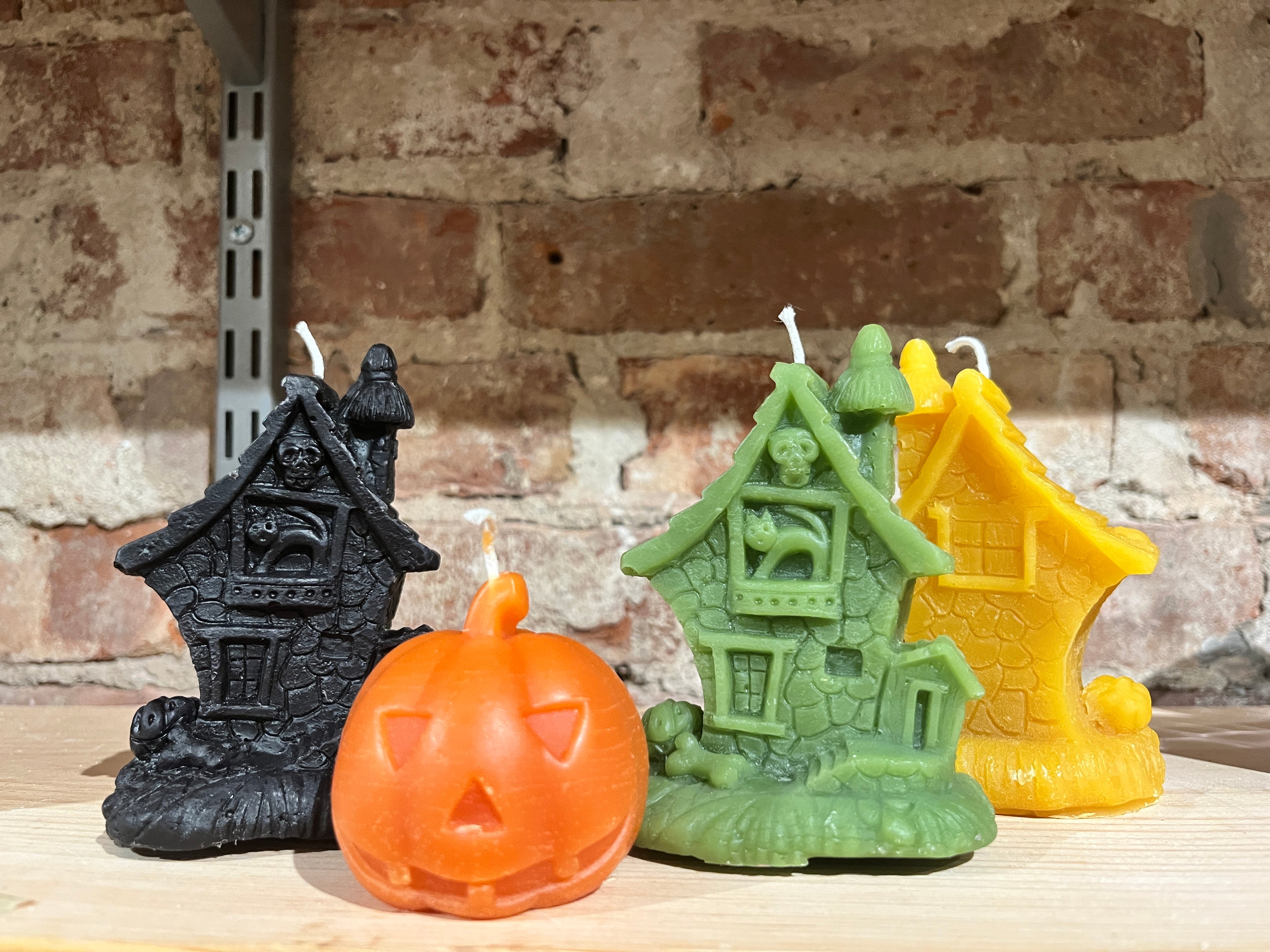 Haunted House Beeswax Candle