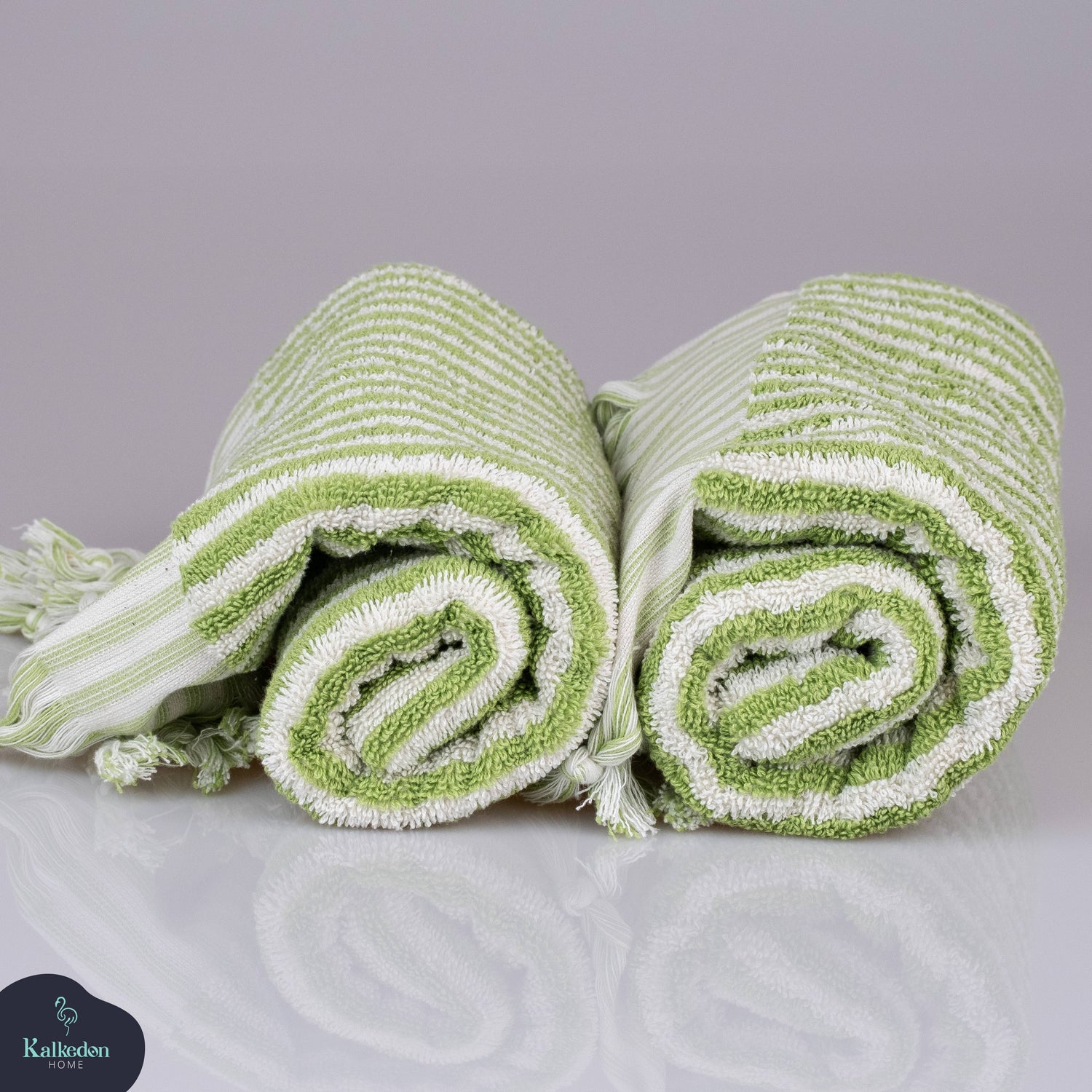 Striped Hand Towel Rainbow