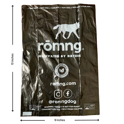Plant-Based Compostable Poop Bag Packages 6 Rolls | 90 Bags