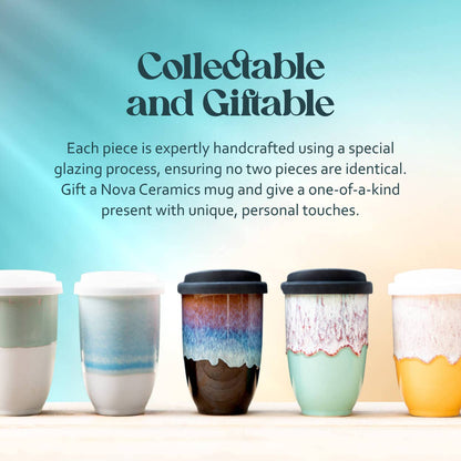 Emerald 12oz Ceramic Travel Mug – Reusable &amp; Stylish