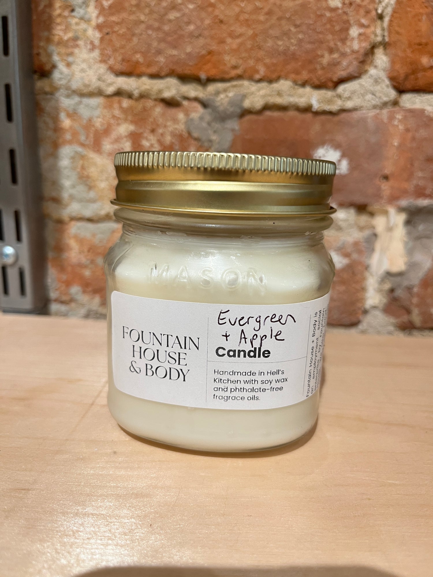 Hand-poured Candle in Mason Jar