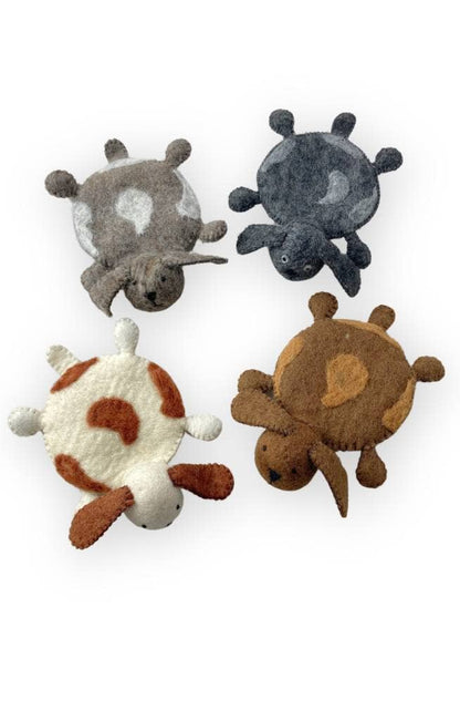Felt 3D Dog Coasters- Set of 4