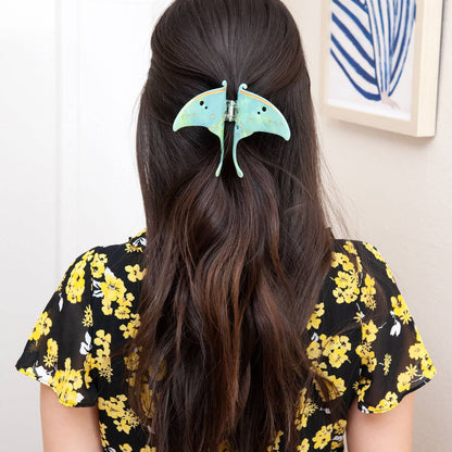 Luna Moth Hair Claw Clip