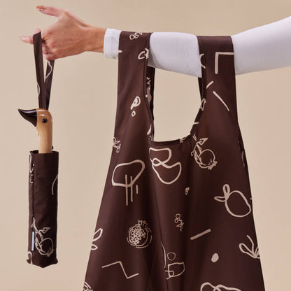 Fruits &amp; Shapes in Easter Chocolate Eco Friendly Tote Bag