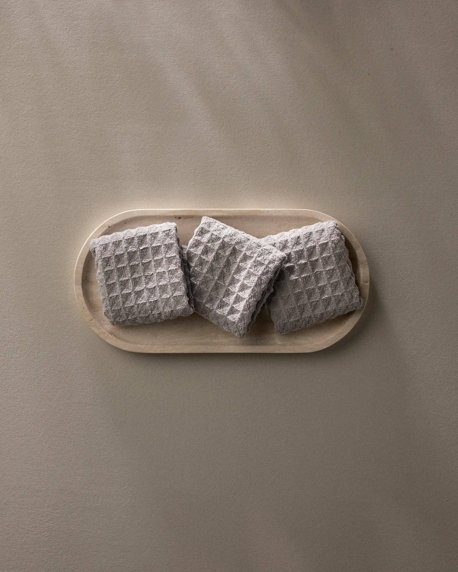 Stone Waffle Washcloth Set