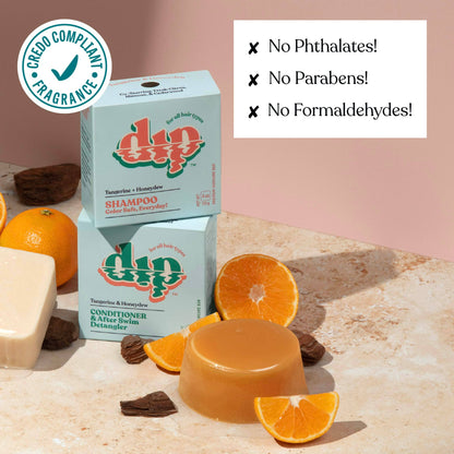 Dip Conditioner Bar &amp; After Swim Detangler - Tangerine &amp; Honeydew
