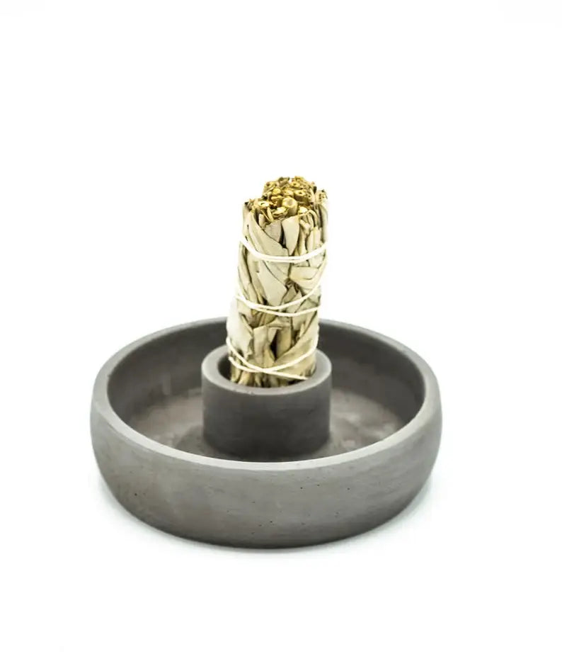 Concrete Smudge Stick Holder