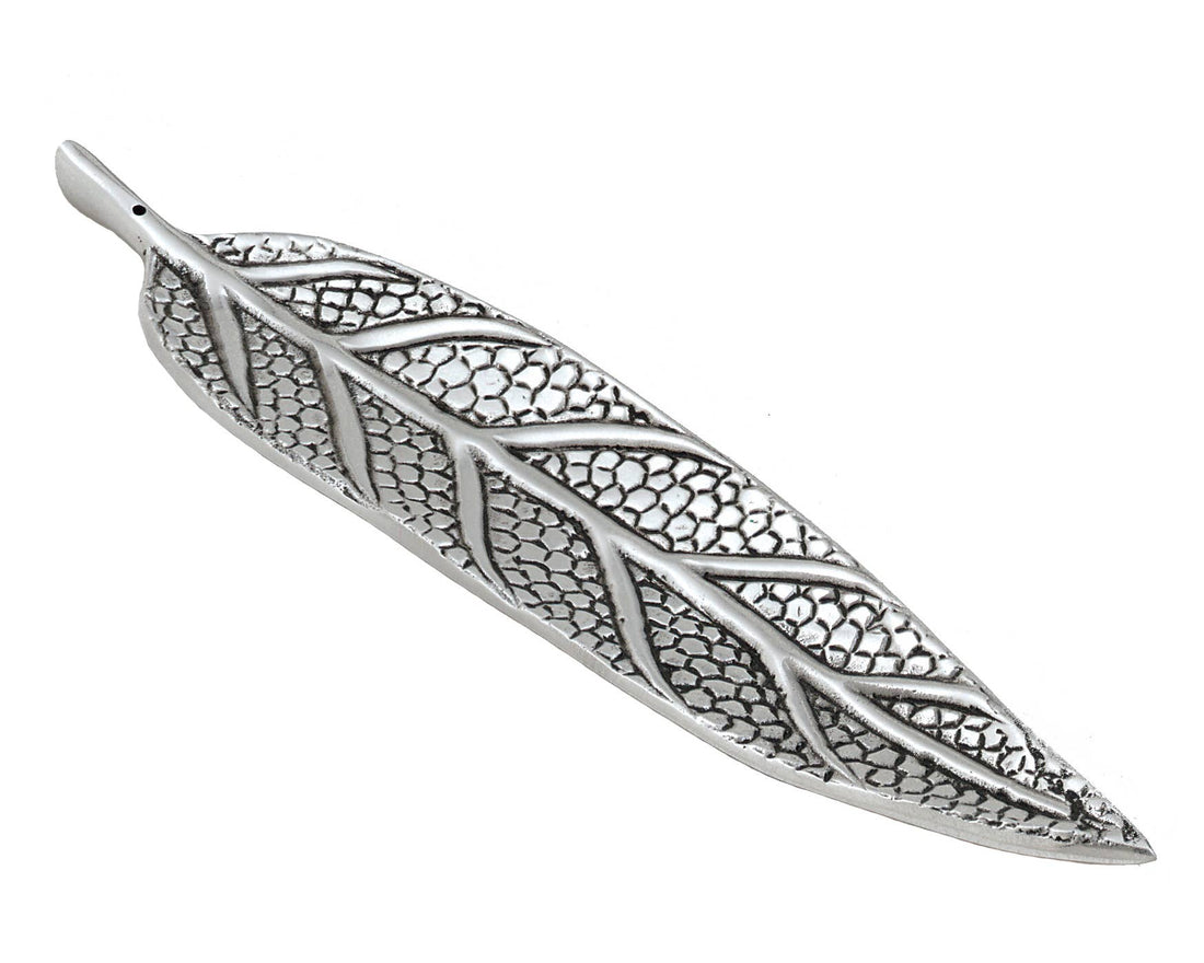 Woodland Leaf Incense Holder - Recycled Aluminium