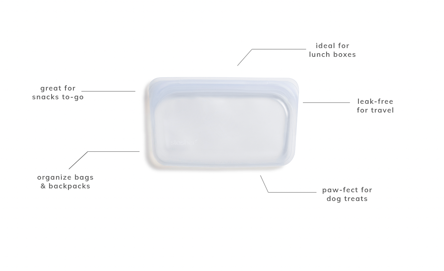 Snack-sized Stasher Bag: Deep Ocean