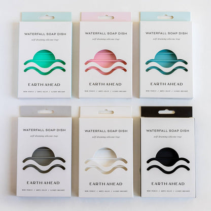 Waterfall Silicone Soap Dish - Pink