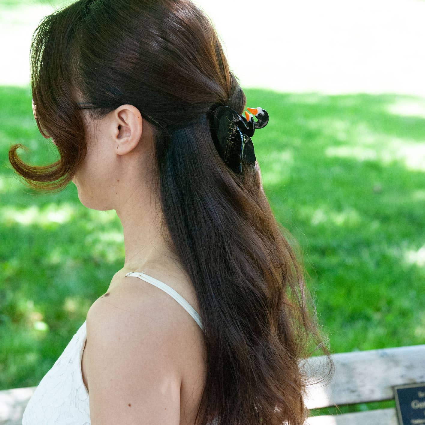 Swan Hair Claw Clip