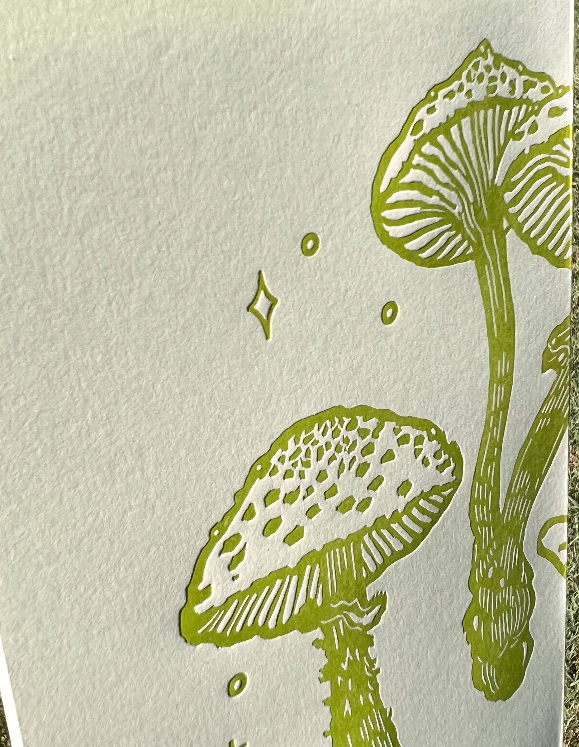 Frog and mushroom large notebook