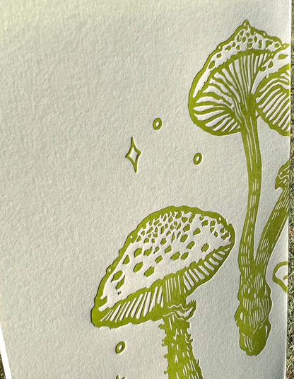 Frog and mushroom large notebook