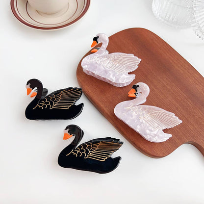 Swan Hair Claw Clip
