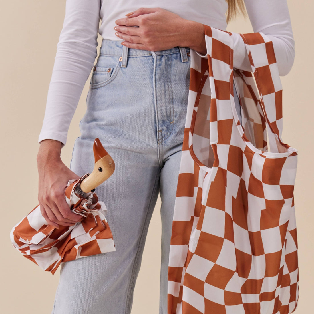 Peanut Butter Checkers Eco Friendly Reusable Shopping Bag