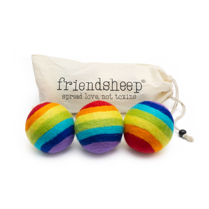 Pride Rainbow Eco Wool Dryer Ball (one)