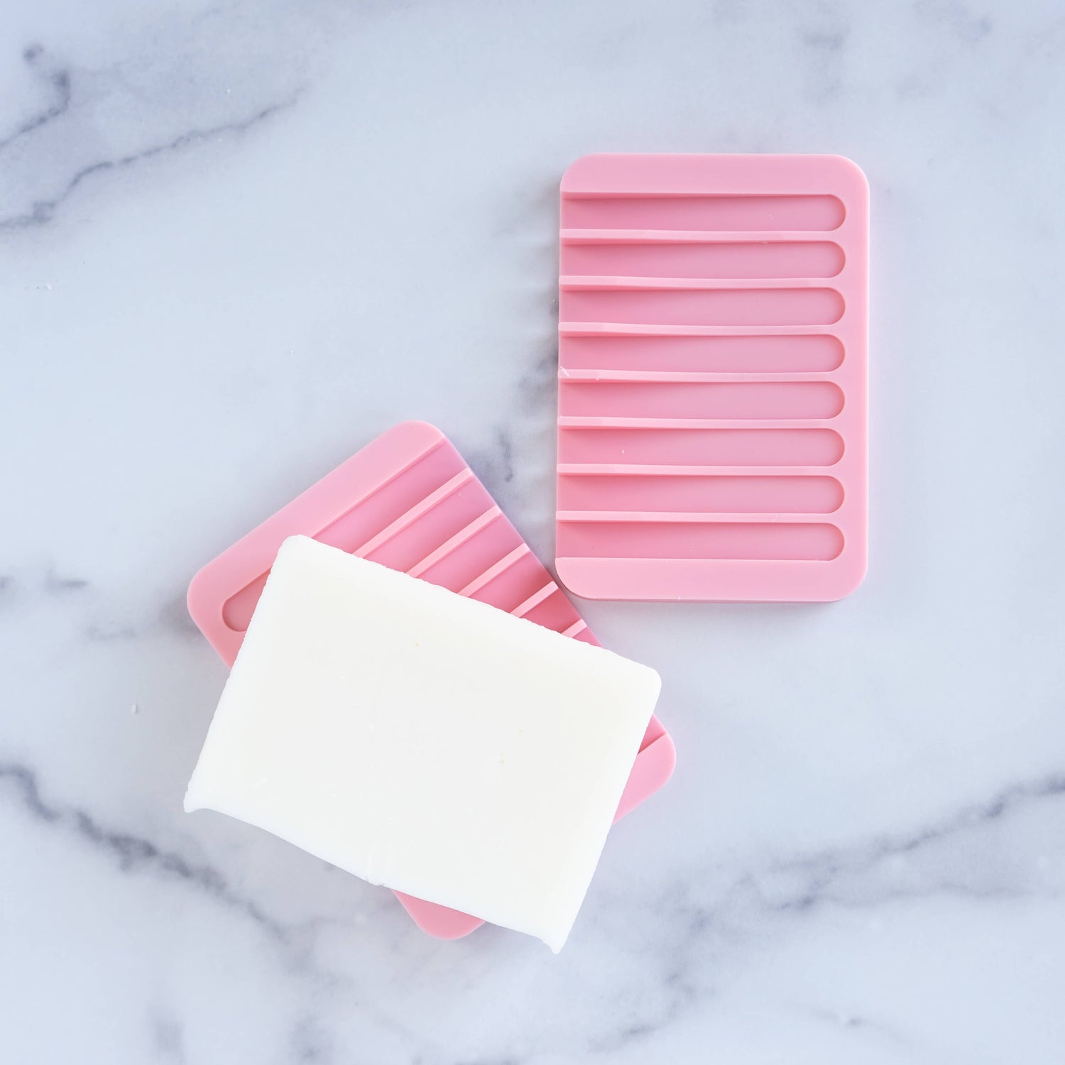 Waterfall Silicone Soap Dish - Pink
