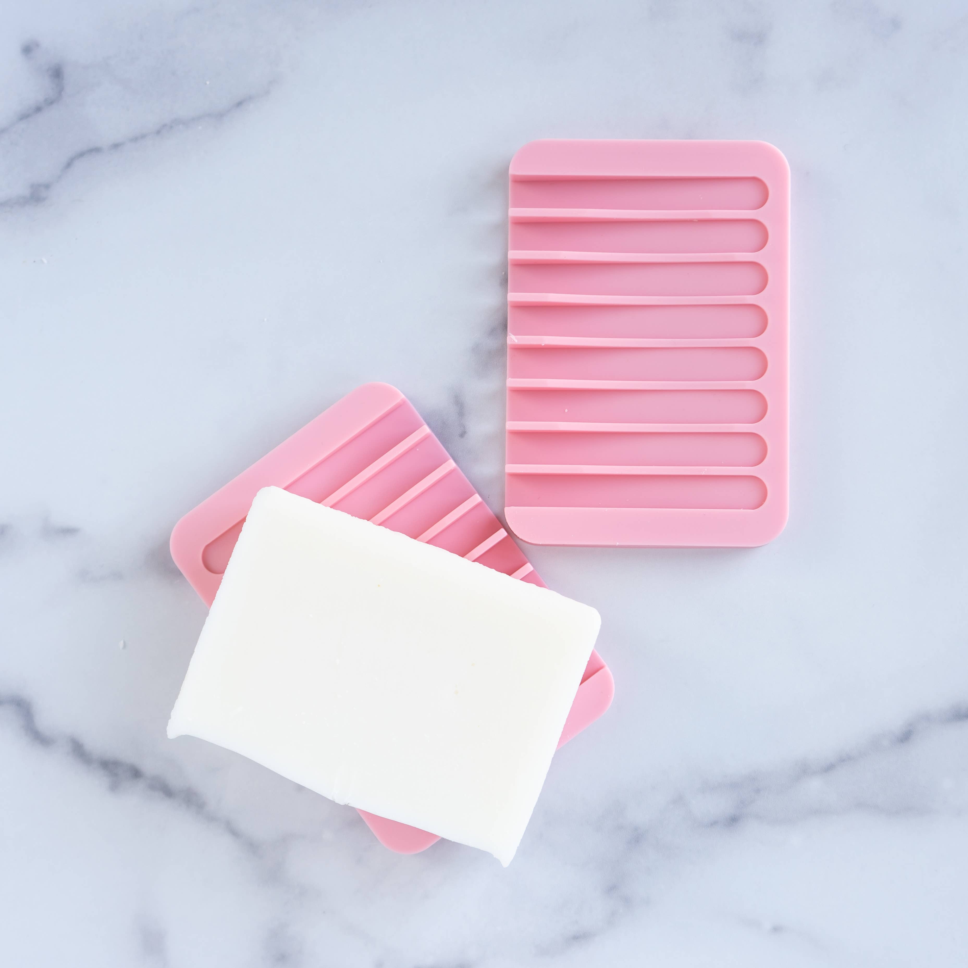 Waterfall Silicone Soap Dish - Pink