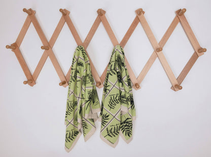Tea towel | fern specimens - cotton flour sack kitchen dish cloth