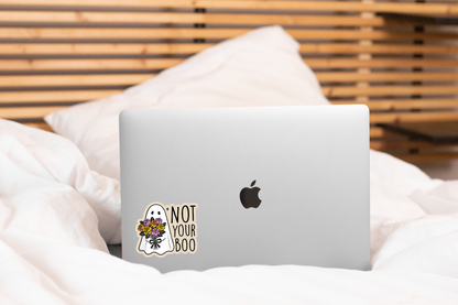 Not Your Boo Sticker - halloween, fall, ghost, cute, spooky