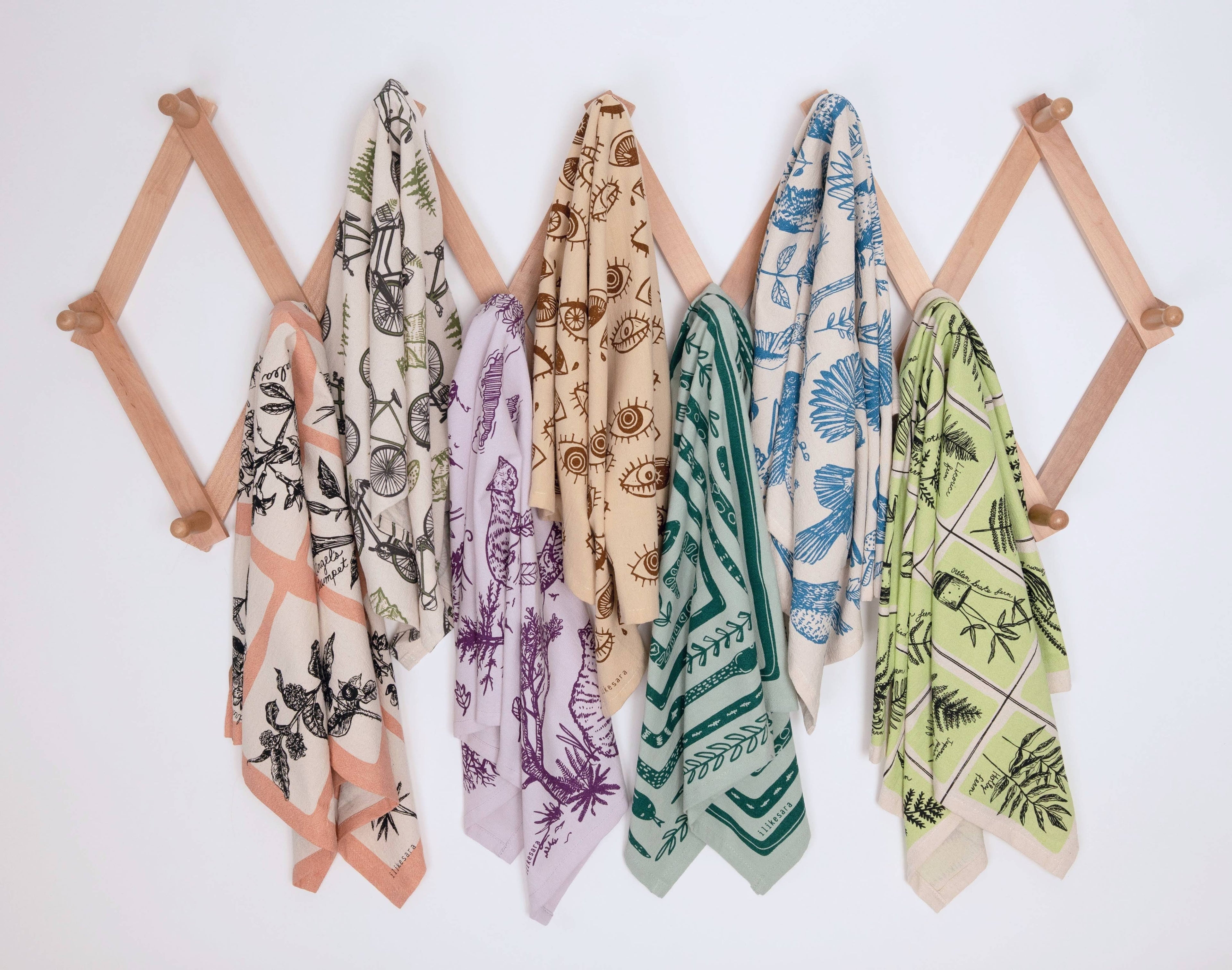 Tea towel | serpent path - cotton flour sack snake kitchen dish cloth