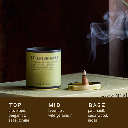 Geranium Moss - Alchemy Incense Cones